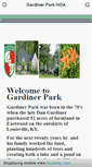 Mobile Screenshot of gardinerpark.com