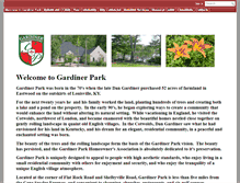 Tablet Screenshot of gardinerpark.com